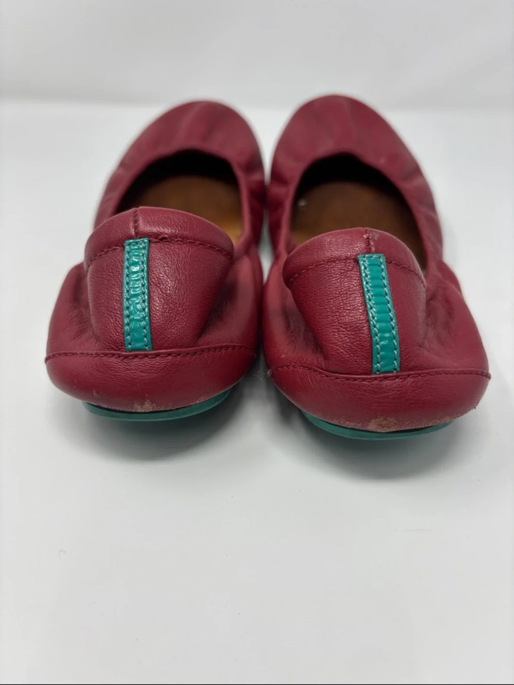 Tieks‎ Women’s Burgundy Leather Ballet Flats 8